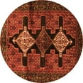 thumbnail image 1 of Ahgly Company Indoor Round Persian Orange Traditional Area Rugs, 4' Round, 1 of 1