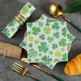 thumbnail image 5 of Fasiaou 20PCS St. Patrick’s Day Shamrock Napkins, Disposable Paper Napkins with Green Clover Design for Irish Parties, St. Paddy’s Day, Spring Events, and Festive Table Decorations,As Show, 5 of 6