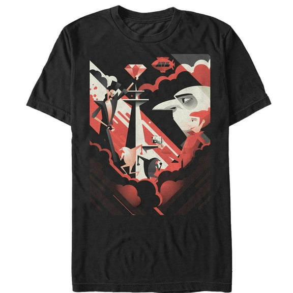 Men's Despicable Me 3 Modern Jewel Heist  Graphic Tee Black 4X Large