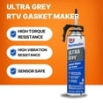 thumbnail image 3 of RTV rígido de alto par Permatex 85084 de Gasket Maker, ultra gris, 3 of 6