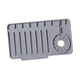 thumbnail image 3 of Protector contra salpicaduras para fregadero de cocina, manija del grifo, tapete de silicona para atrapar goteos, encimera, no apto para lavavajillas. Gris, 3 of 9