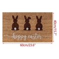 thumbnail image 3 of Easter Doormat Easter Eggs Rabbit Rugs Anti-Skid Bottom Floor Carpet For Home, 3 of 5