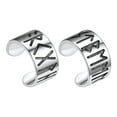 thumbnail image 1 of Silvora no Piercing Ear Cuffs para hombres y mujeres Pendientes de runa vikinga nórdica de plata esterlina Clip en la oreja Dijes Joyería para cumpleaños Navidad, 1 of 8