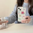 thumbnail image 4 of Sparkly Star Phone Case Compatible with iPhone 11, Cute Korean Bling Glitter Stars Case for Women Girls + Colorful Heart Rhinestone Sticker, 4 of 6