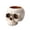 White, variant on 2Pcs Halloween Skull Candlestick Holder Resin Skeleton Candle Holder, Gothic Tealight Cup Stand for Home Bar Mantel Graveyard and Spooky Holiday Tabletop Decor Accent 3.3x2.6 Inch White