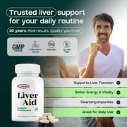 Liverite Liver Aid 90 Tablets -Advanced Liver Support with 17 Amino Acids, Choline and Phospholipids, Supports Healthy Liver Function and Metabolism, Natural Cleansing and Digestion.
