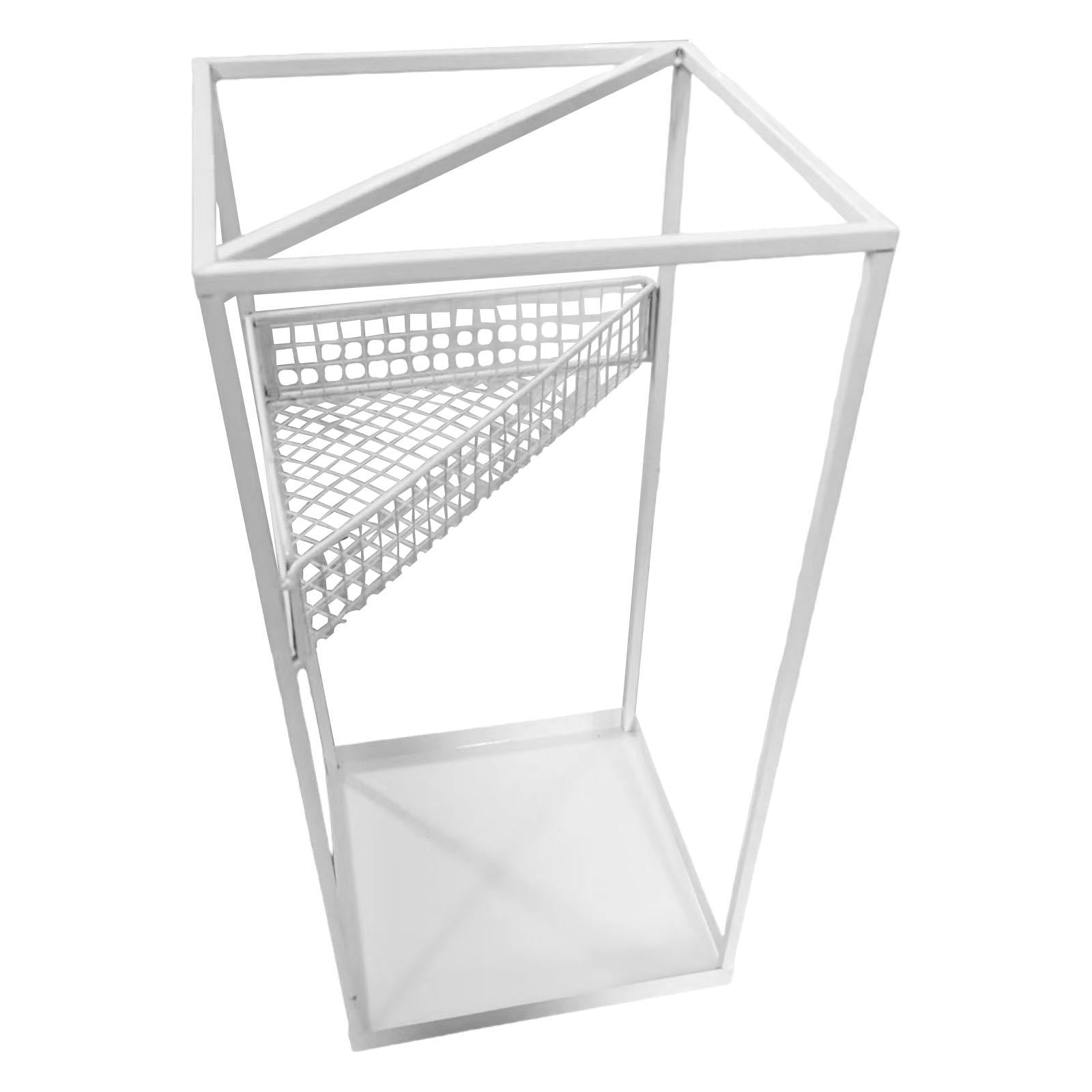 Fiocias Umbrella Stand Barrel Large Capacity Modern Organizer Decor Umbrella Holder Rack White
