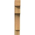 thumbnail image 2 of Ekena Millwork 6"W x 26"D x 38"H Westlake Block Rough Sawn Bracket, Western Red Cedar, 2 of 25