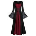 thumbnail image 1 of SXcggal Punk Style Stitching Dress Basic Versatile Unique Clothes Dress UP Party, 1 of 2