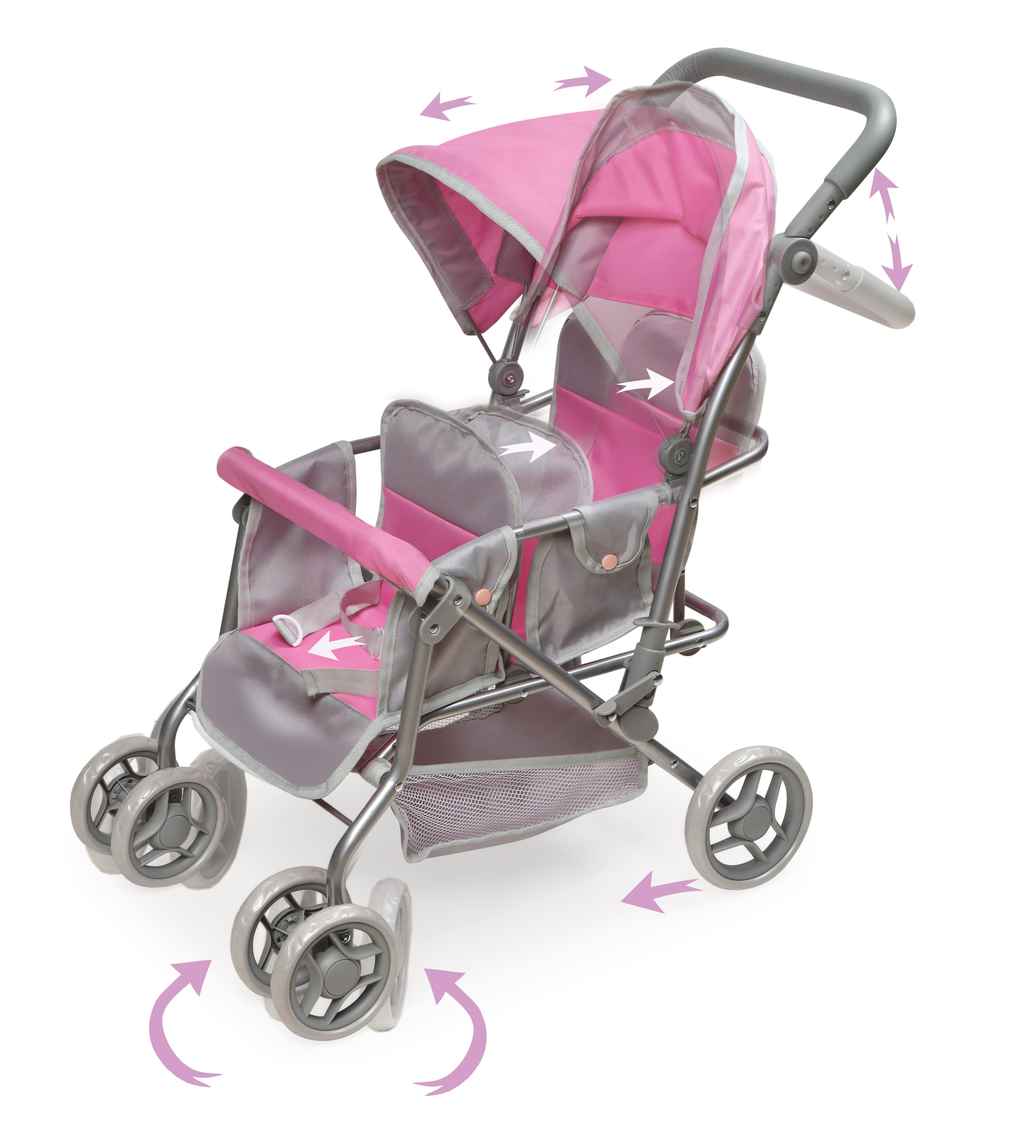 double doll stroller walmart