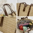 thumbnail image 3 of LinYooLi Straw Bag, Large Summer Handmade Woven Shoulder Tote Bag for Women Straw Purses and Handbags for Women, 3 of 6