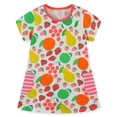thumbnail image 3 of AJZIOJIRO Robe Décontractée pour Tout-Petites Filles 3-8 Ans, Robe Douce et Adorable à Imprimé pour Enfants, Été, Fraîcheur, Élégance, Robe en Coton, 3 of 7
