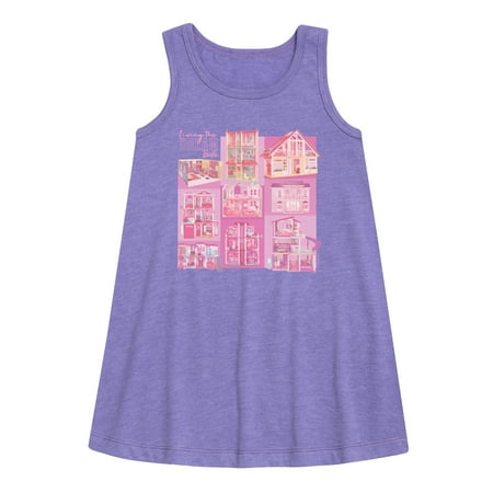 

Barbie - Living the Dream - Original Dream House Pictures - Toddler and Youth Girls A-line Dress