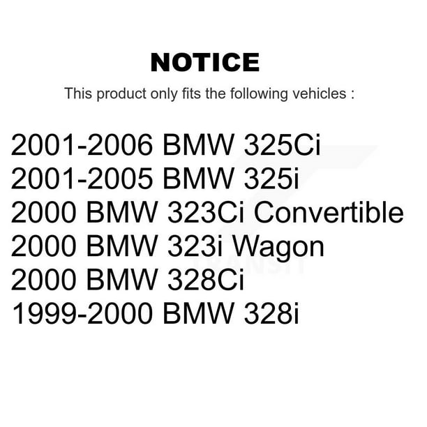 Front Rear Disc Brake Rotors Kit For BMW 325i 325Ci 323i 328i 323Ci 328Ci  K8-101309