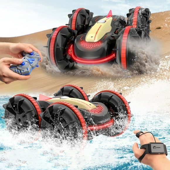 Cameland RC Car For Kids, 2.4 GHz Remote Control Waterproof RC Truck Stunt Car, 4WD Remote Control Vehicle With LED Light Gift For Kids Boy And Girl