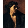 thumbnail image 2 of Sargent, John Singer 26x31 Gold Ornate Wood Framed with Double Matting Museum Art Print Titled - Study of a Model, 1879-80, 2 of 4