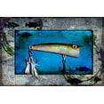 thumbnail image 2 of LightBoxJournal 32x23 White Modern Wood Framed Museum Art Print Titled - Fishing - Bass Lure Poppy, 2 of 4