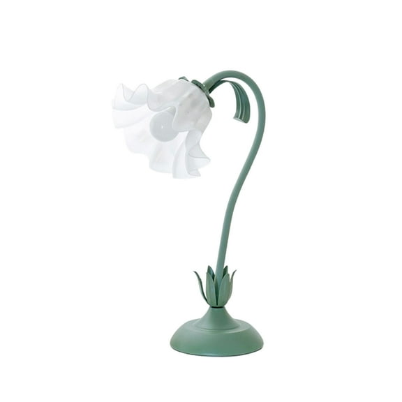 Flower Table Lamp, Bedside Lamp, Flower Lamp, Three-Color Mode, Living Room Bedroom Room Lighting Table Lamp, Home Decor (Green)