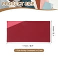 thumbnail image 2 of Card and Cash Envelope Wallet, 2Pcs Budget Cash Holder Reusable Money Bag Pouch Leather Money Organizer Pouch for Receipt Check Bill, Red, 2 of 6