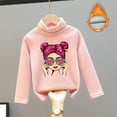 thumbnail image 2 of Girls Fall Shirts And Tops High Collar Velvet Warmth Soft Unisex F Going Out Fall Tops for 11-12 Years, 2 of 3