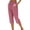 Red, variant on Capri Pants for Women Petite Stripe Casual Lightweight Slacks Trendy Summer Lounge Drawstring Capris with Pockets