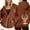 3-Brown, variant on Christmas Hoodies for Women 2025 Long Sleeve Zip Up Reindeer Graphic Hooded Sweatshirt with Pockets Jacket Coat