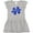 AC-Heather Grey, variant on Inktastic Autism Awareness Be Kind Dark Blue Puzzle Piece Girls Toddler Dress