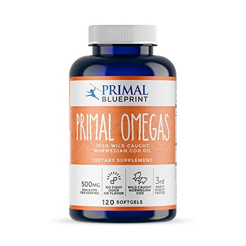 Primal Blueprint Primal Omegas, Omega3 Fatty Acid Daily Supplement
