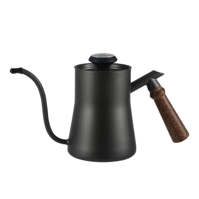 Yuarrent Recipiente para hacer café, olla de agua de mano de acero inoxidable, ollas para café, recipiente para bebidas para restaurante, hogar, Bar, Juegos de servir café y té Negro Yuarrent HA011202-01B