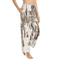 thumbnail image 2 of Disketp Western Desert Cowboys3 Print Women'S Comfy Pajama Pants Casual Drawstring Palazzo Lounge Wide Leg Pants, 2 of 9