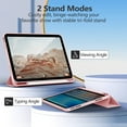 thumbnail image 4 of Aoub Case for iPad (A16) 11th Generation Case 2025, iPad 10th Generation Case 2022, Tri-fold Stand Smart Case Soft TPU Back Case with Pencil Holder, Auto Sleep/Wake (Pink), 4 of 11