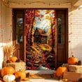 thumbnail image 5 of Fall Thanksgiving Halloween Door Curtain, 70.9 x 35.4 inches Polyester Door Cover for Party Garden Wall Decor Festive Backdrop, 5 of 6