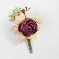 thumbnail image 2 of 2 Piece Faux Flowers Wrist Corsage And Corsage Set, Bridesmaid Wedding Flower Accessories Prom Party Set, 2 of 5