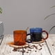 thumbnail image 4 of Taza de cafe Baoblaze azul ámbar 300 ml, 4 of 7