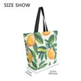 thumbnail image 4 of Large Canvas Bag 13.5x5.1x15 Inch Canvas Bag Shopping Canvas Bag Suitable For Outing Shopping Travel Out Of Large Capacity Storage Lemons and Leaves, 4 of 9