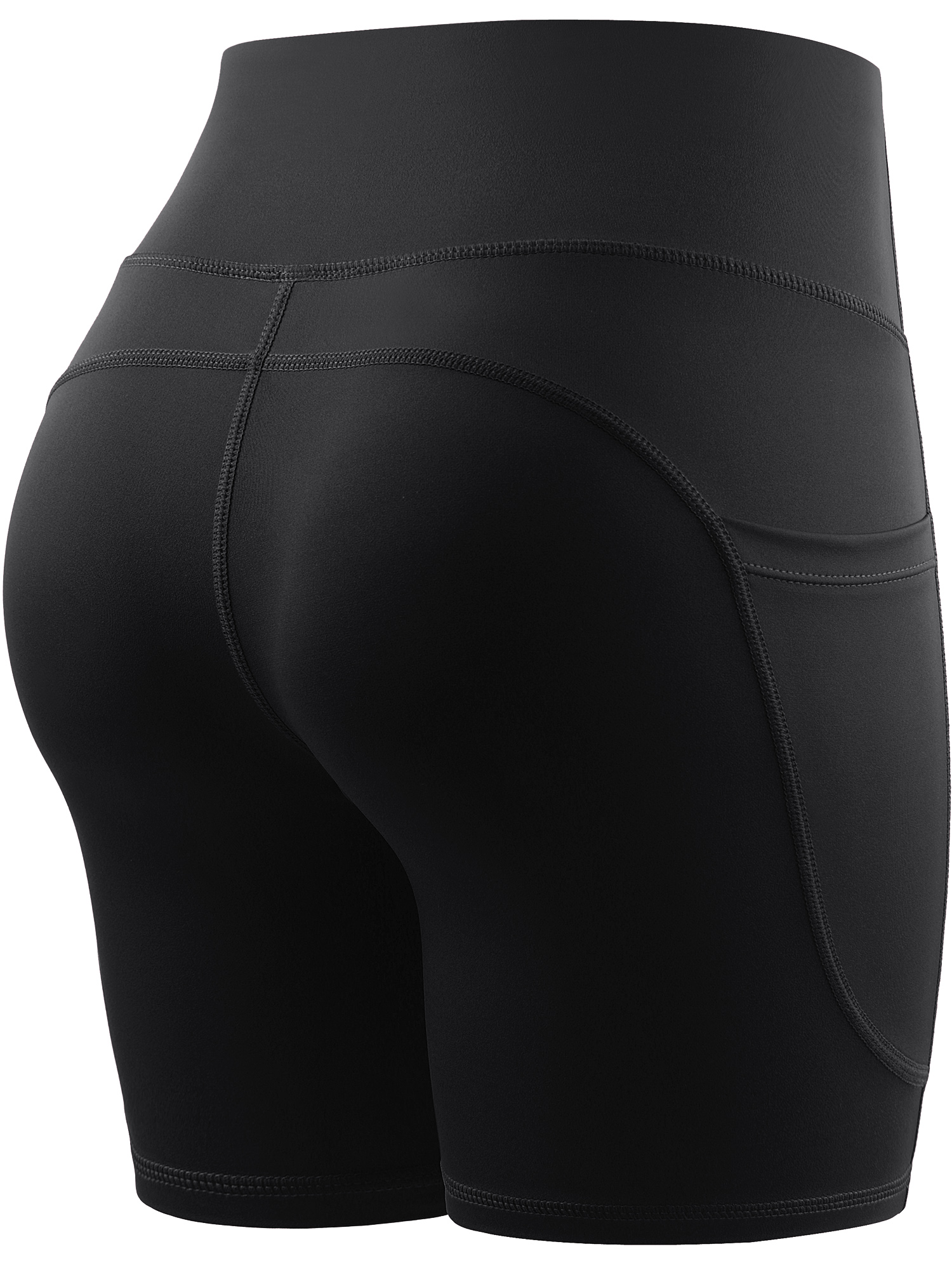 Cadmus Women's 6" High Waist Yoga Shorts, Black photo 2