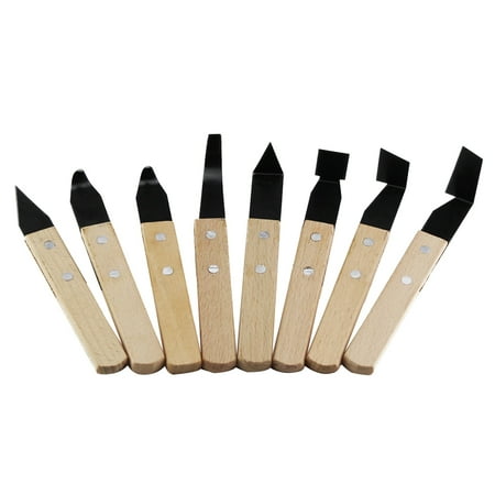 

8pcs Pottery Clay Sculpting Tools Stainless Carving Clay Shaping Steel Modeling Cutters Sculpture
