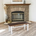 thumbnail image 5 of AmeriHome Acacia Live Edge 46 inch Bench - White, 5 of 5