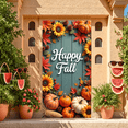 thumbnail image 3 of Decorative Design Happy Fall Pumpkin Theme Autumn Decor Sunflower Design Thanksgiving for Fall Decoration Seasonal Party Indoor, 3 of 9