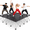 4pcs Group Performance, variant on Portable Stage Platform 39.4 x 39.4 x 31.5 in, Foldable Modular Performance Stage Riser for DJ, Wedding, Concert and Events, 1 Pack