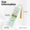 thumbnail image 3 of Kdxio White Bunny Bottom And Easter Eggs Print Metal Tassel Bookmarks,Perfect Gift for Art Lovers and Bookworms Metal Bookmarks for Women, 3 of 8