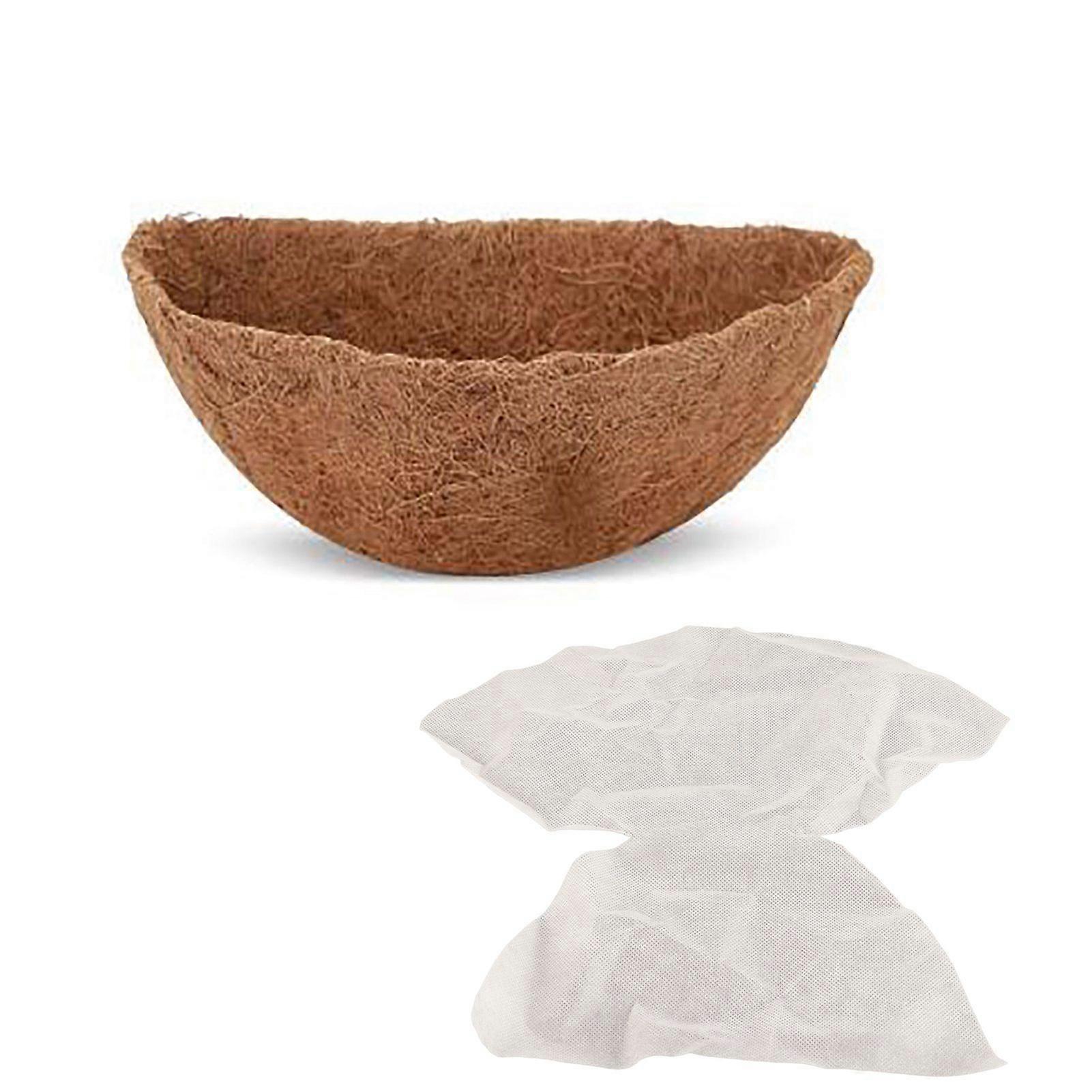 Half Round Coir Mat Replaceable Cocoa Basket Coconut Pads for Home ...