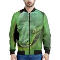 thumbnail image 3 of Chaqueta con cremallera y estampado 3D de serpiente de terror para hombre y mujer, sudadera con estampado de animales, chaquetas de calle de manga larga con cremallera para primavera y otoño, 3 of 5