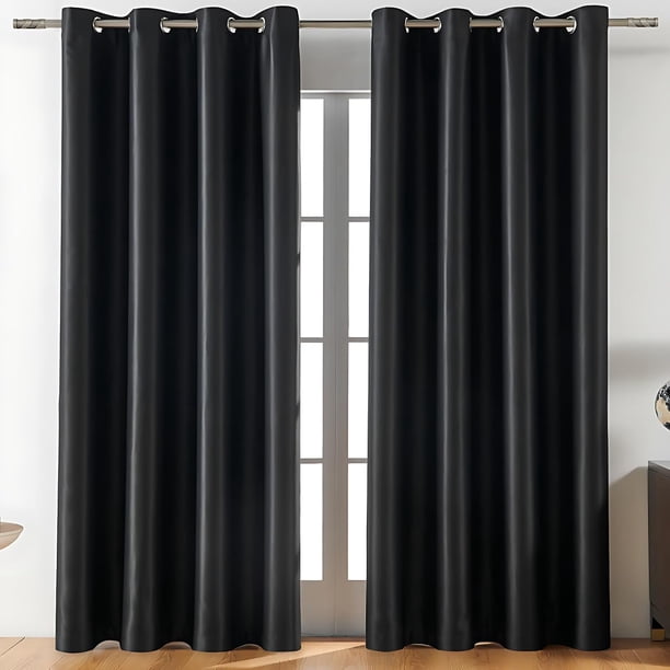 Cortinas Blackout con Aislamiento Térmico, 1 Pedazo Cortinas 102% Opaca, Adecuado para Dormitorios, Salones, Restaurantes, Locales Comerciales