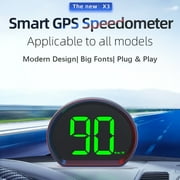Weloille Beidou GPS Universal Car HUD Head Up Display, HD Clear Display Satellite Speedometer, Simple Operation Vehicle Speed Tester for All Cars Real Time Speed Monitoring and Safe Driving