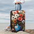 thumbnail image 7 of Fuzoiu Elegant Floral Vase Painting Print Suitcase Cover,Washable Luggage Covers for Suitcase,Elastic Luggage Protector Cover,Scratch Resistant Travel Suitcase Covers-X-Large, 7 of 7