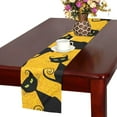 thumbnail image 3 of YUSDECOR Drôle Noir Chat Table Runner pour Cuisine Mariage Fête Décoration 14x72 Pouces, 3 of 4