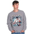 thumbnail image 3 of Street Fighter Ryu Stay Hungry Men Big & Tall Sweatshirt Brisco Brands 4X, 3 of 5