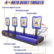 ABSOKE Electronic Shooting Target with 2 Foam Blaster Toy,Outdoor Tony Gun Gift for Kids Boys Girls Age 6-12