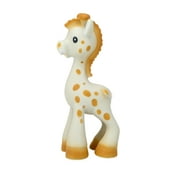 Nuby Jackie the Giraffe Natural Rubber Teether for Babies, Yellow Infant Teething Toy